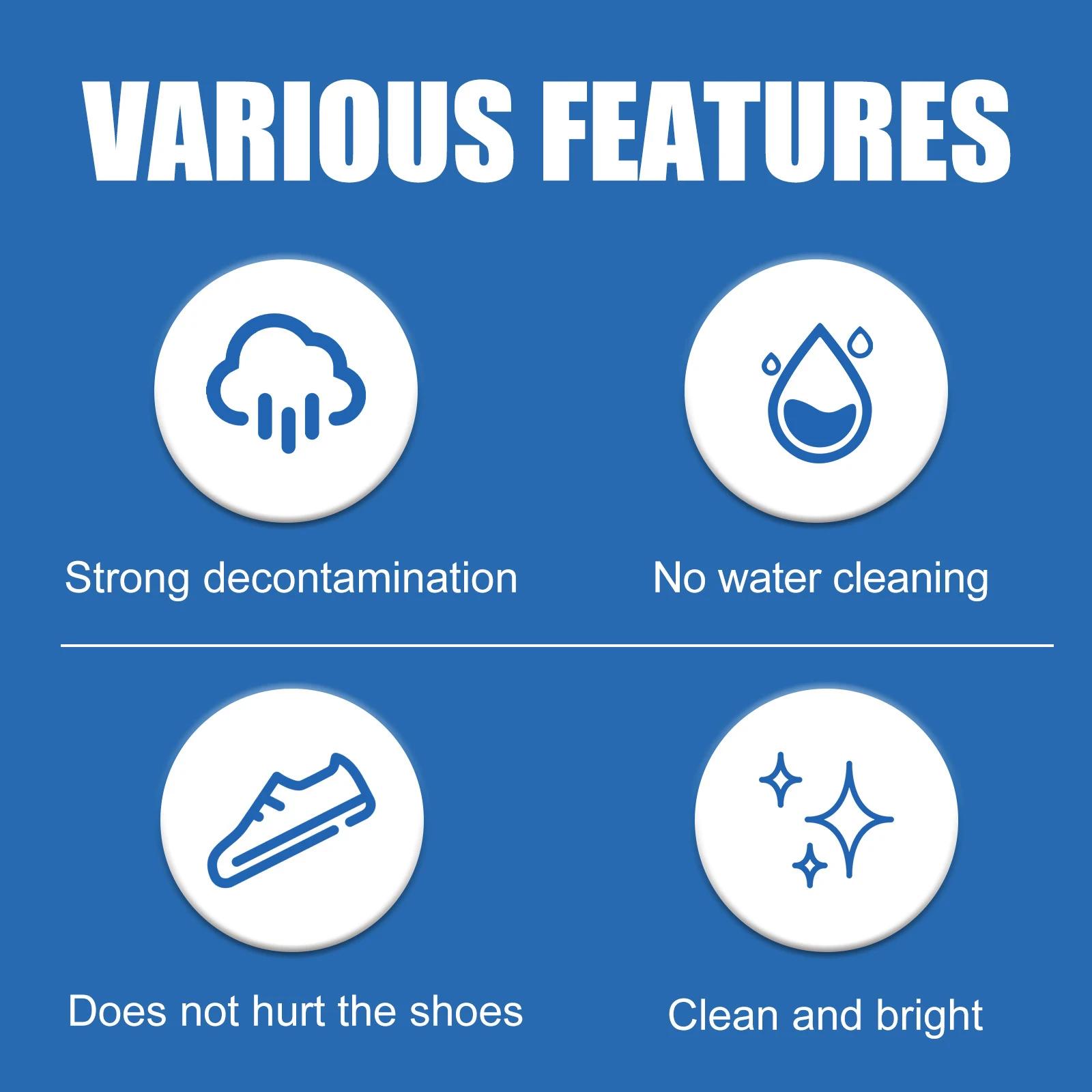 Jue-Fish – chaussures blanches éclaircissantes, nettoyant multifonctionnel, sans lavage, chaussures
