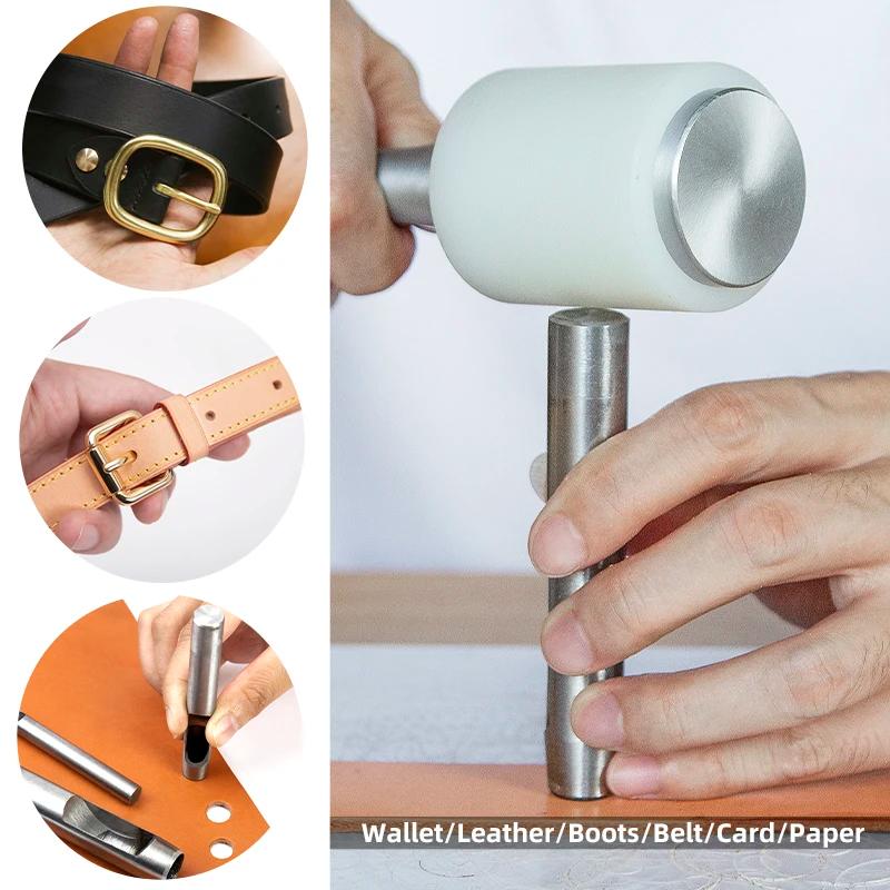 WUTA-Ensemble de poinçons creux en acier pour travaux manuels, outil de poinçonnage pour trous ronds