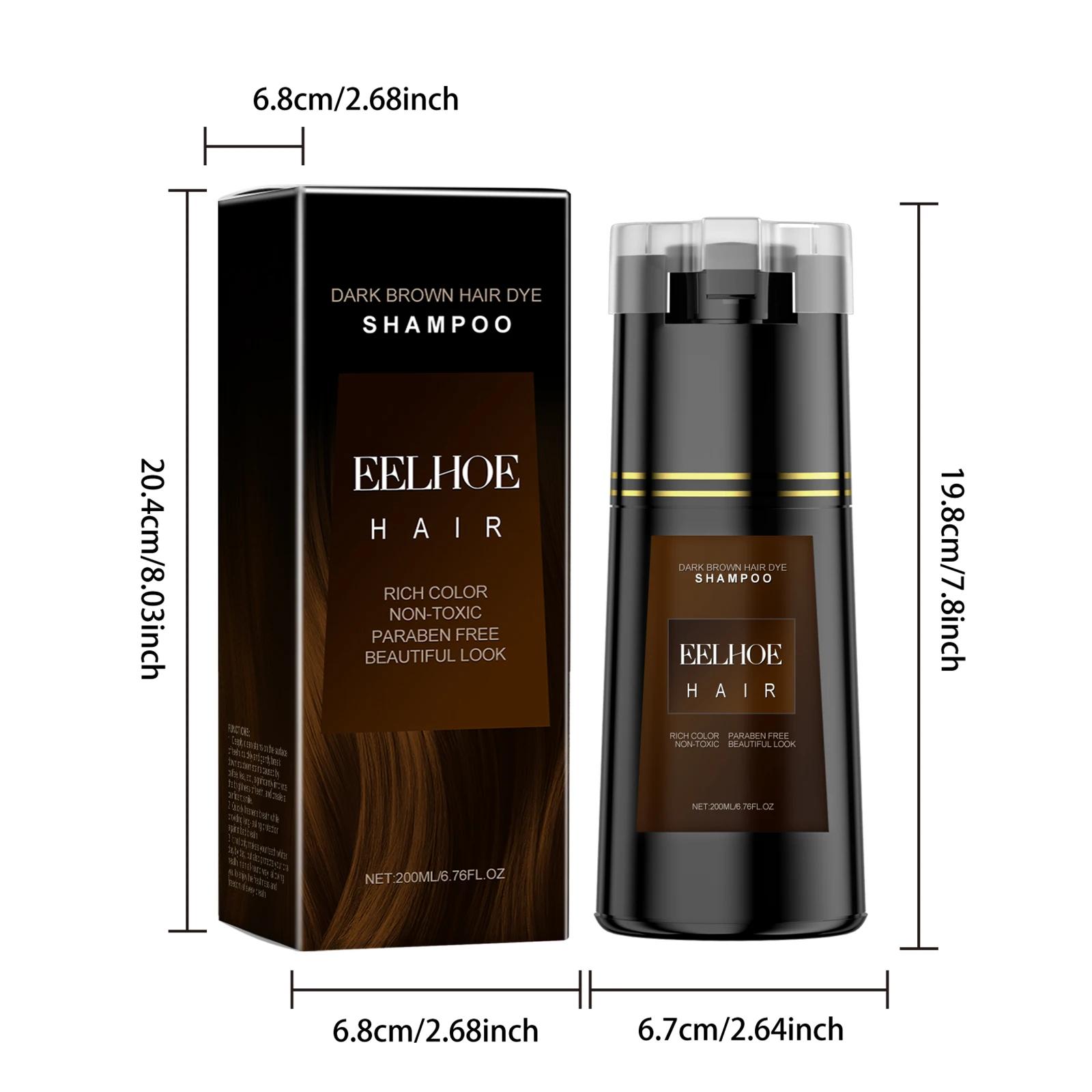 EELHOE – shampoing multicolore pour teinture des cheveux, naturel, Non irritant, nourrissant le cuir
