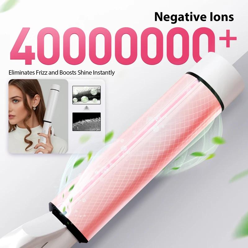 Baguette à friser Extra Large de 1.5 pouces pour cheveux longs, baril de Tourmaline en céramique, Io