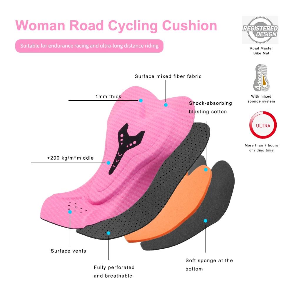 X-Tiger-Short de cyclisme pour femme, pantalon court élastique, avec coussin en éponge, résistant au