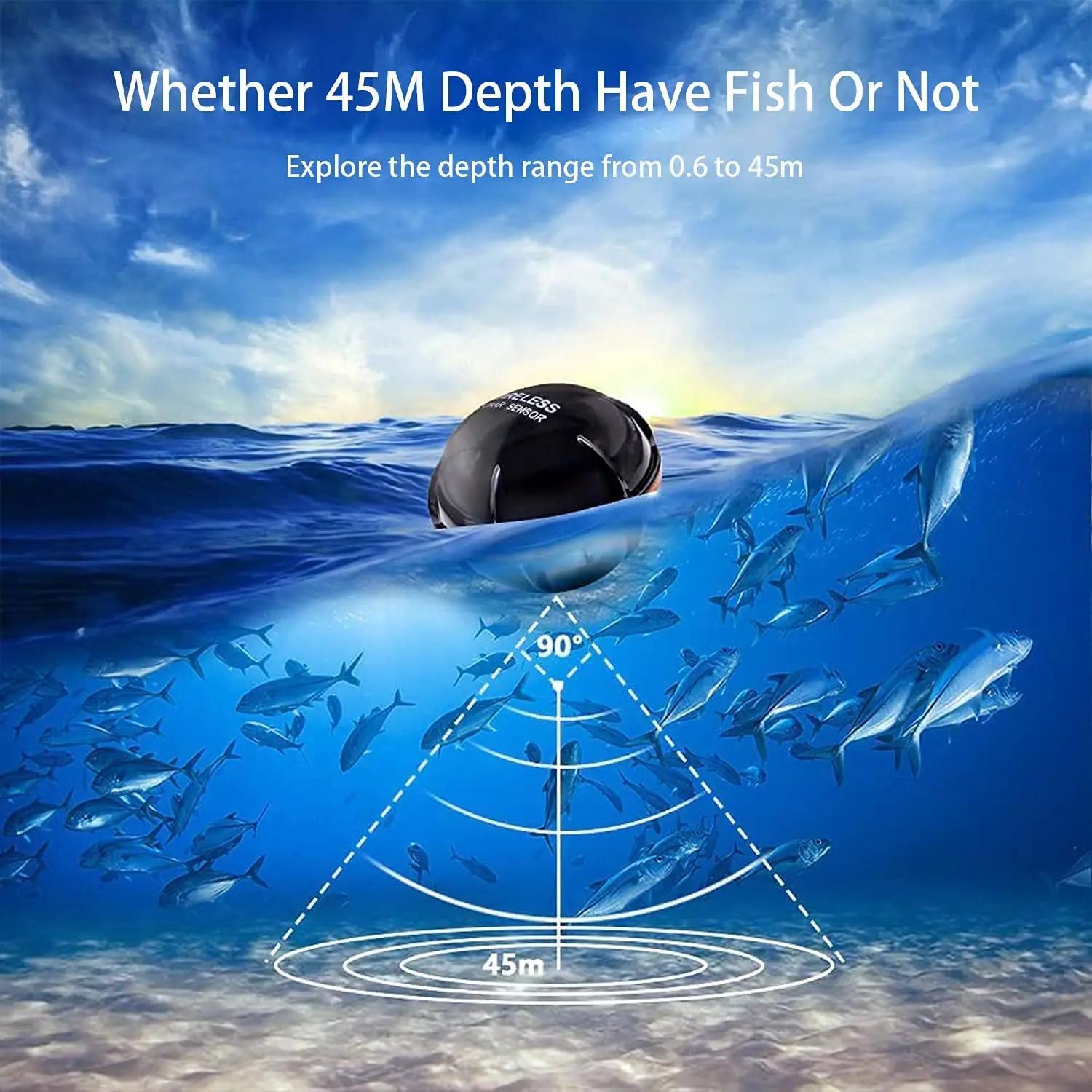 Sonar sans fil alerte de pêche détecteur de poisson sondeur d'écho sous-marin détecteur de pêche dét