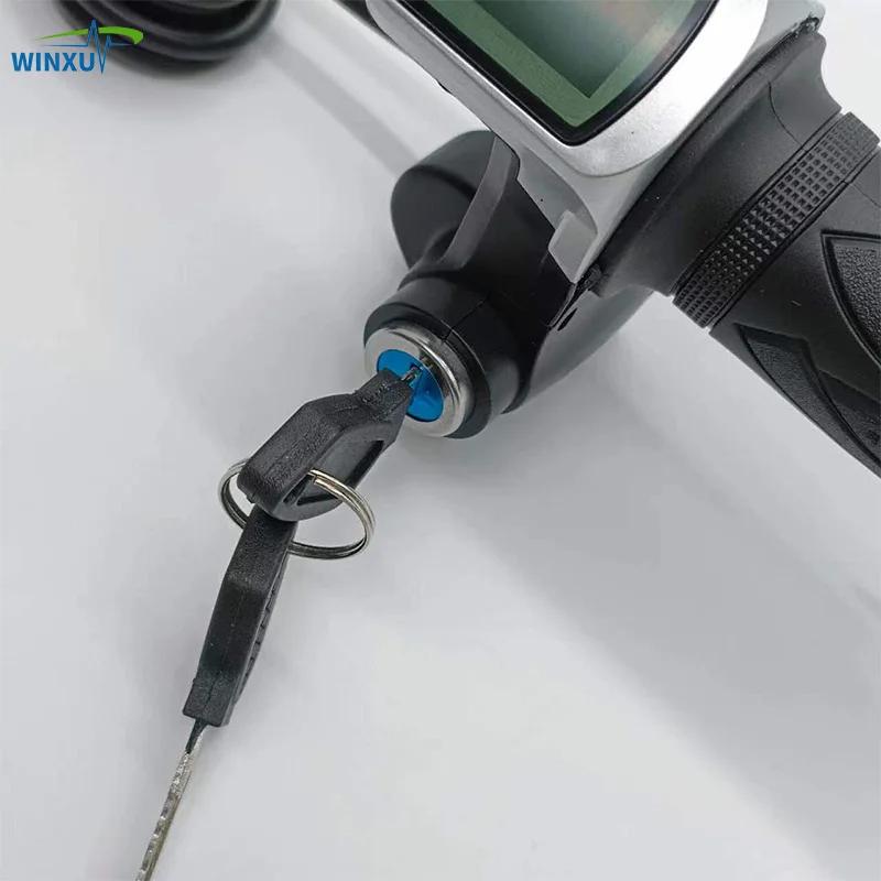 Accélérateur LCD pour vélo électrique, affichage de la vitesse, 24V 36V 48V