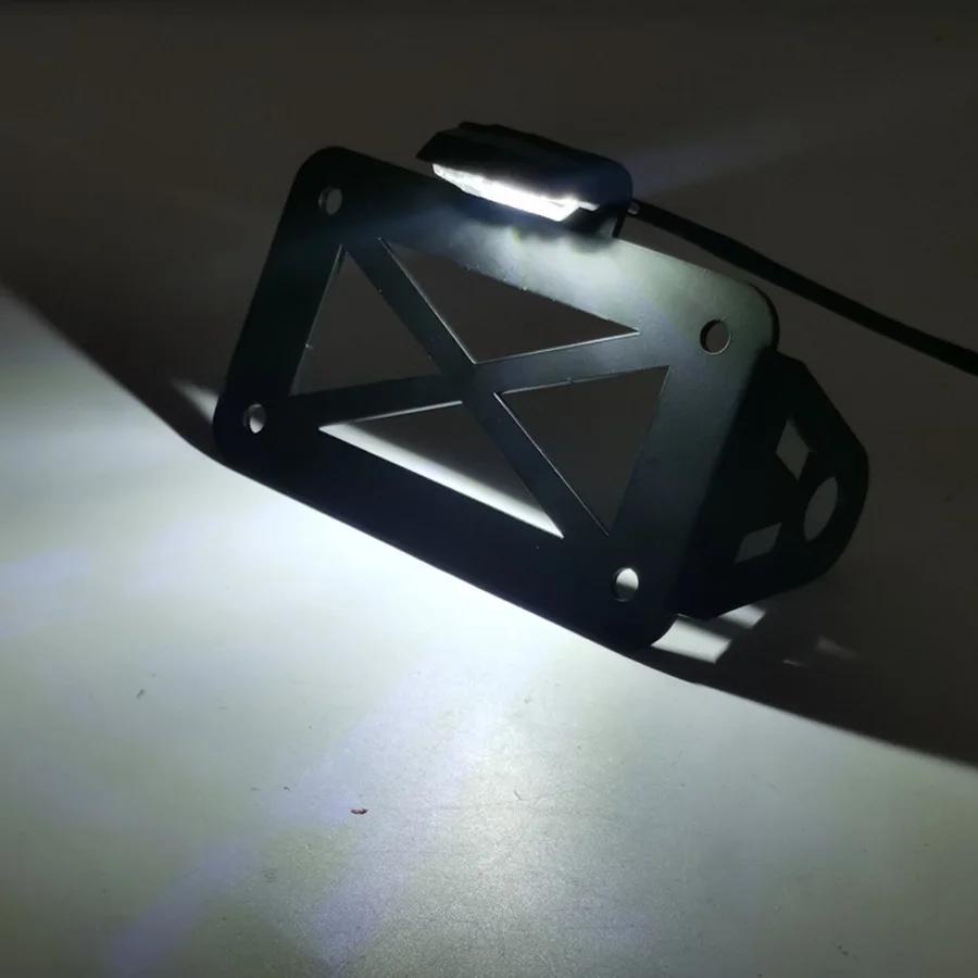 Support de plaque de planificateur d'immatriculation de moto à montage latéral universel, support ra