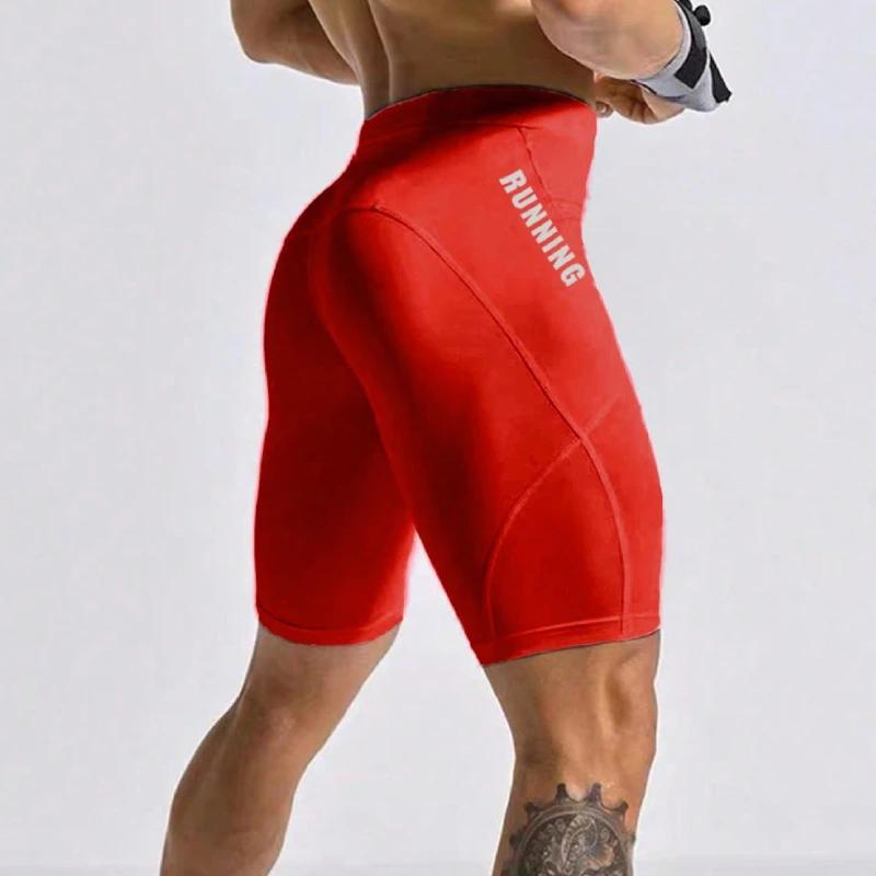 Shorts de musculation élastiques pour hommes, leggings de compression, shorts de crossfit, leggings