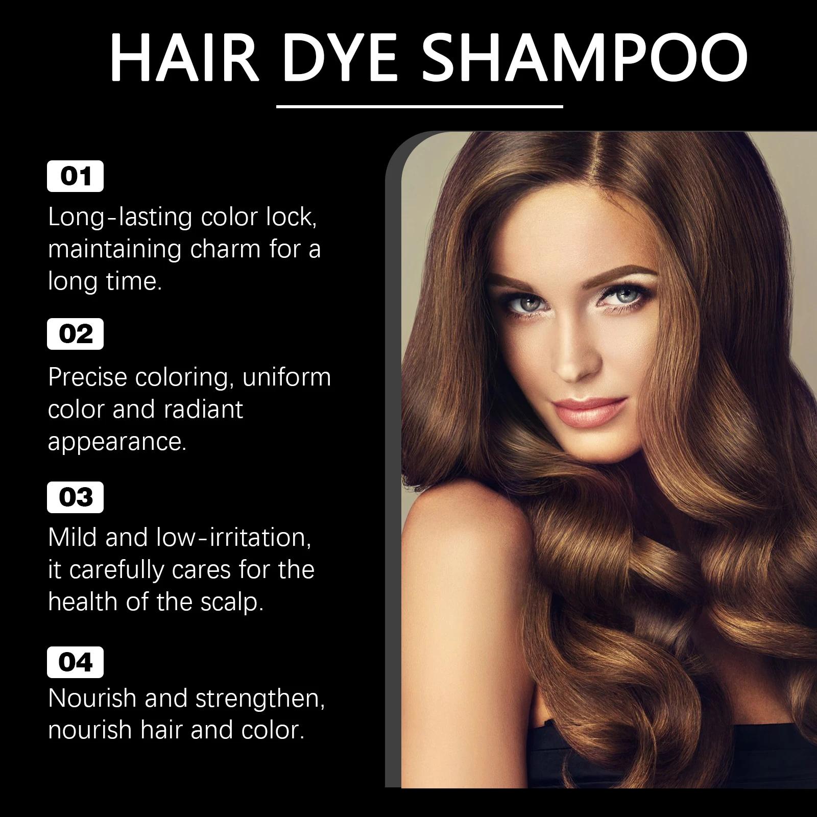 EELHOE – shampoing multicolore pour teinture des cheveux, naturel, Non irritant, nourrissant le cuir