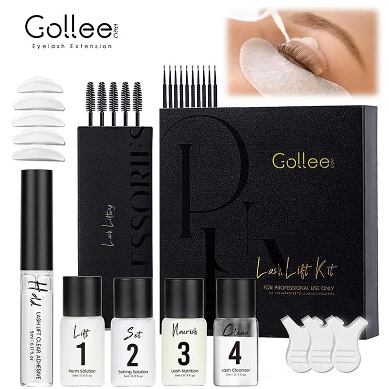 Kit de rehaussement de cils semi-permanent Gollee 4-6 semaines, teinture pour cils et sourcils, lami