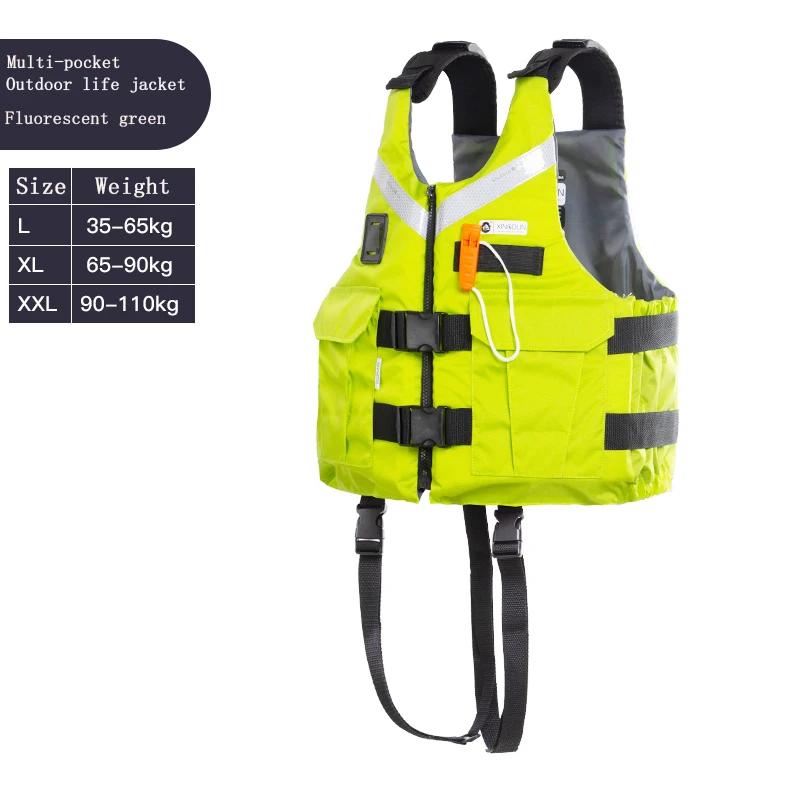 Gilet de sauvetage universel en Polyester pour adultes, natation en plein air, bateau, ski, conduite