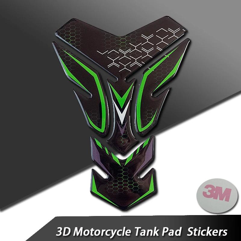 Autocollants 3D de protection de tampon de réservoir de moto, autocollants, accessoires pour Kawasak
