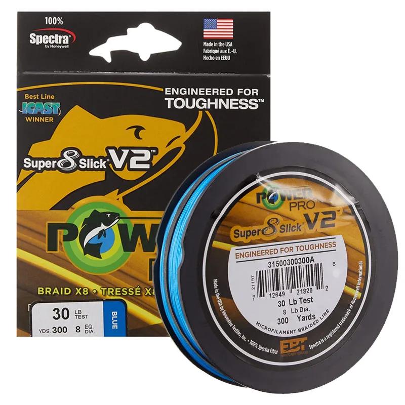 Ligne de pêche POWER PRO SSV2 275M 8 brins Spectra USA - Tresse originale pêche sportive