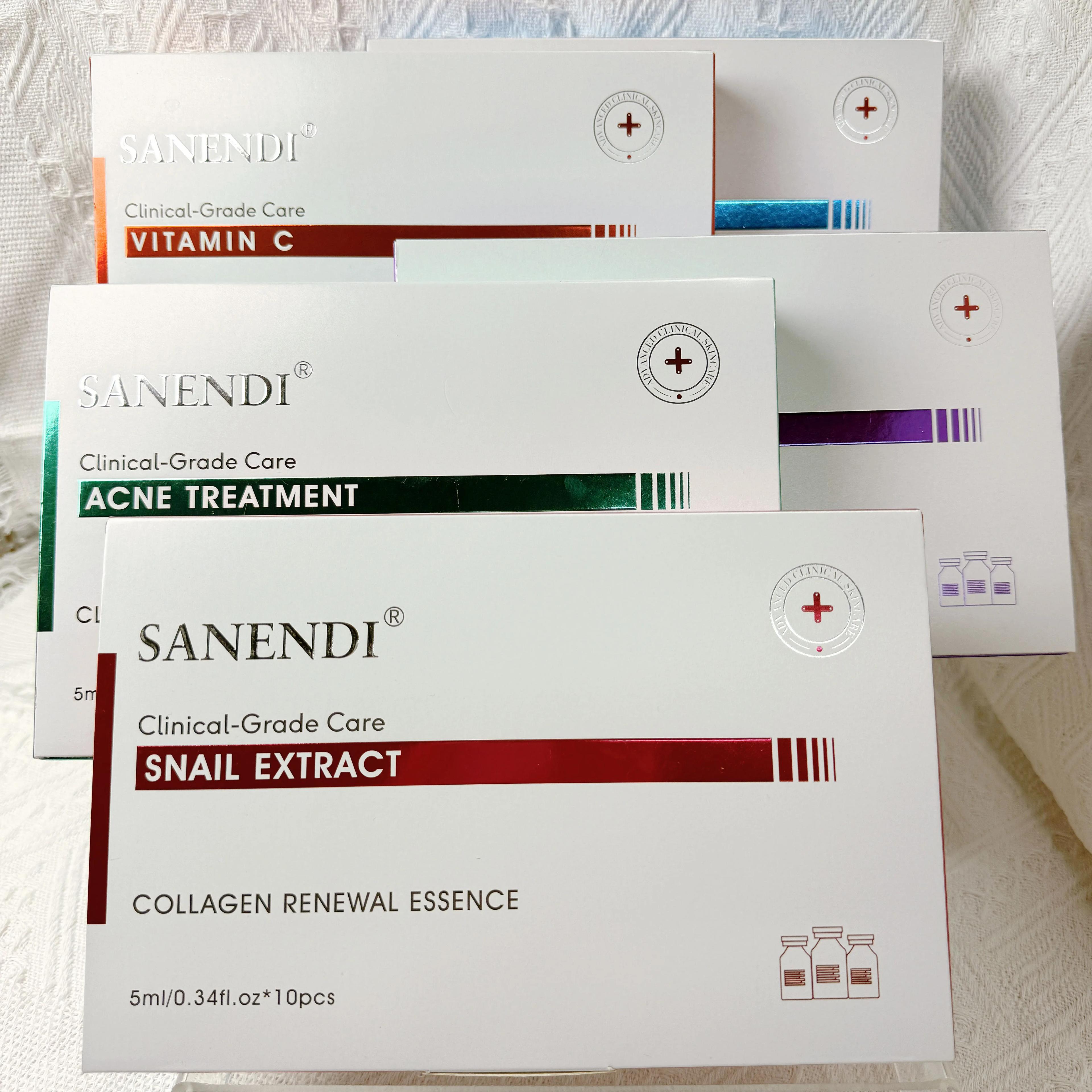 Produit de soin coréen pour la peau, série Sanendi AQUA, Essence VC, apaisant, hydratant et nourriss