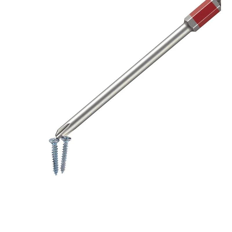 VESSEL Jeu d'embouts de tournevis électrique hexagonal de 1/4 pouces, avec tête magnétique, outils j
