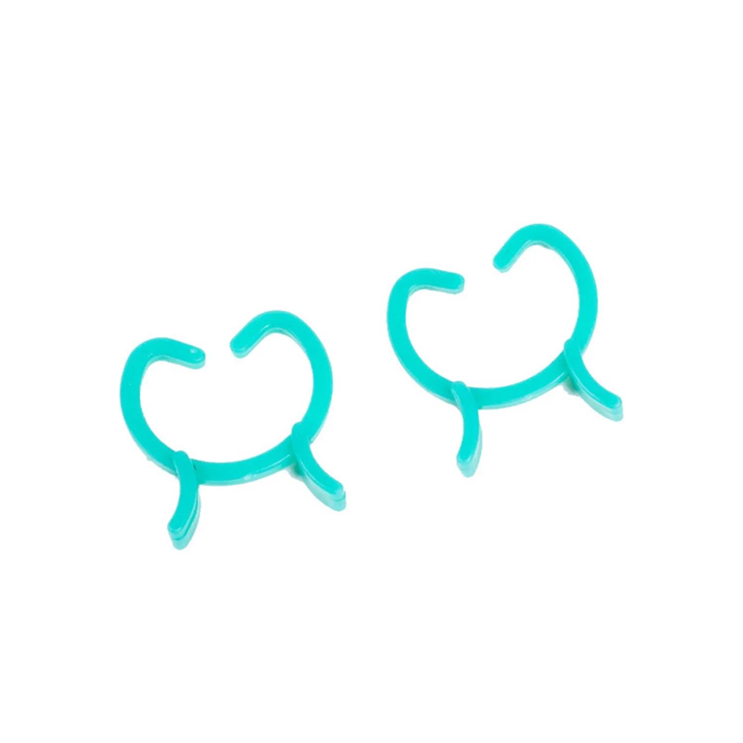 Clips pour plantes de jardin en forme de papillon vert, pince à boucle à levier M, paquet de 100