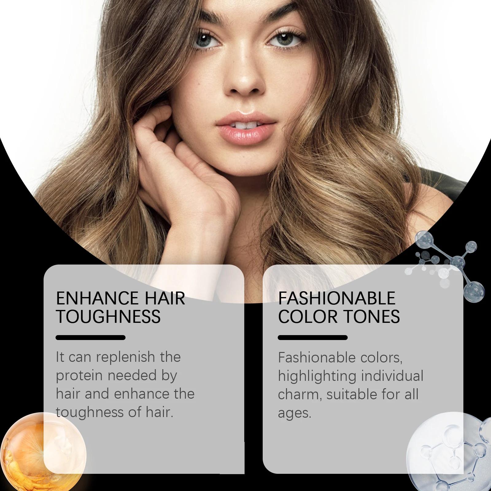 EELHOE – shampoing multicolore pour teinture des cheveux, naturel, Non irritant, nourrissant le cuir