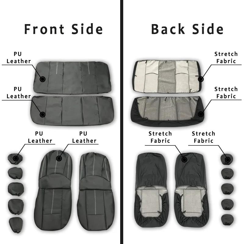 Housse de protection universelle pour siège de voiture, en cuir PU, accessoires automobiles, tapis d