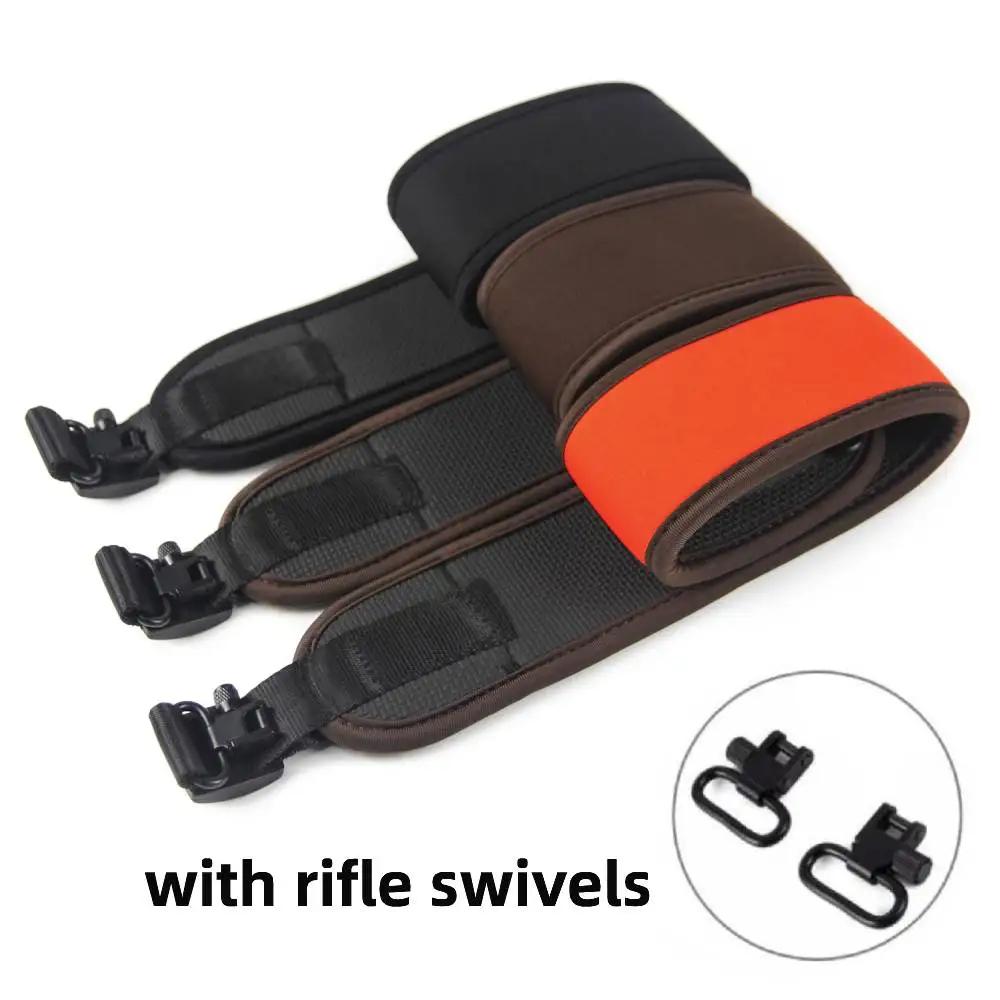 GUGULUZA sangle de fronde de fusil en néoprène fronde de fusil de chasse avec émerillons ceinture d'