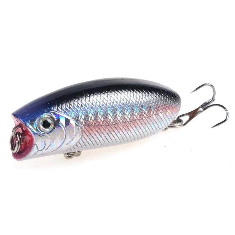 Leurres de pêche Topwater Popper, appâts artificiels durs, matériel de pêche en plastique Minnow, Wo