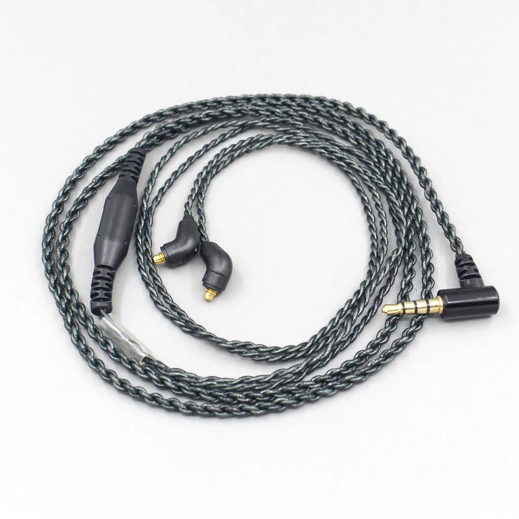 Câble d'écouteurs à feuille d'argent équilibré, 45ohm, 3.5mm 2.5mm 4.4mm, pour ER4SR ER4XR ER3XR ER3