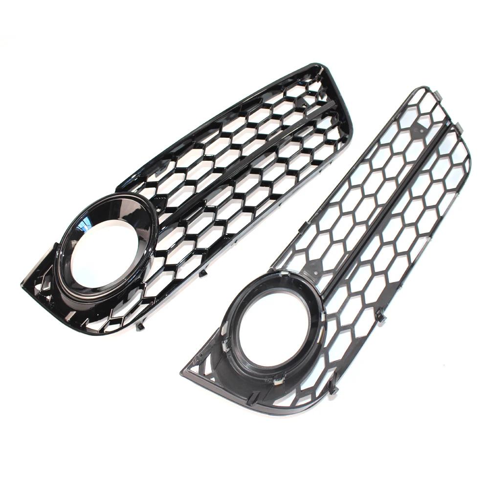 Calandre de phare antibrouillard pour pare-choc avant de voiture, couverture en maille nid d'abeille