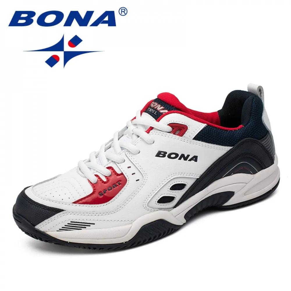 BONA nouveau Style populaire hommes chaussures de Tennis en plein air Jogging baskets à lacets homme