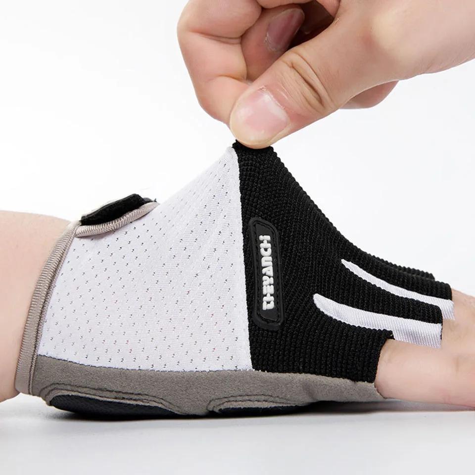Gants de cyclisme respirants demi-doigts pour hommes et femmes, gants de vélo coordonnants, gants de