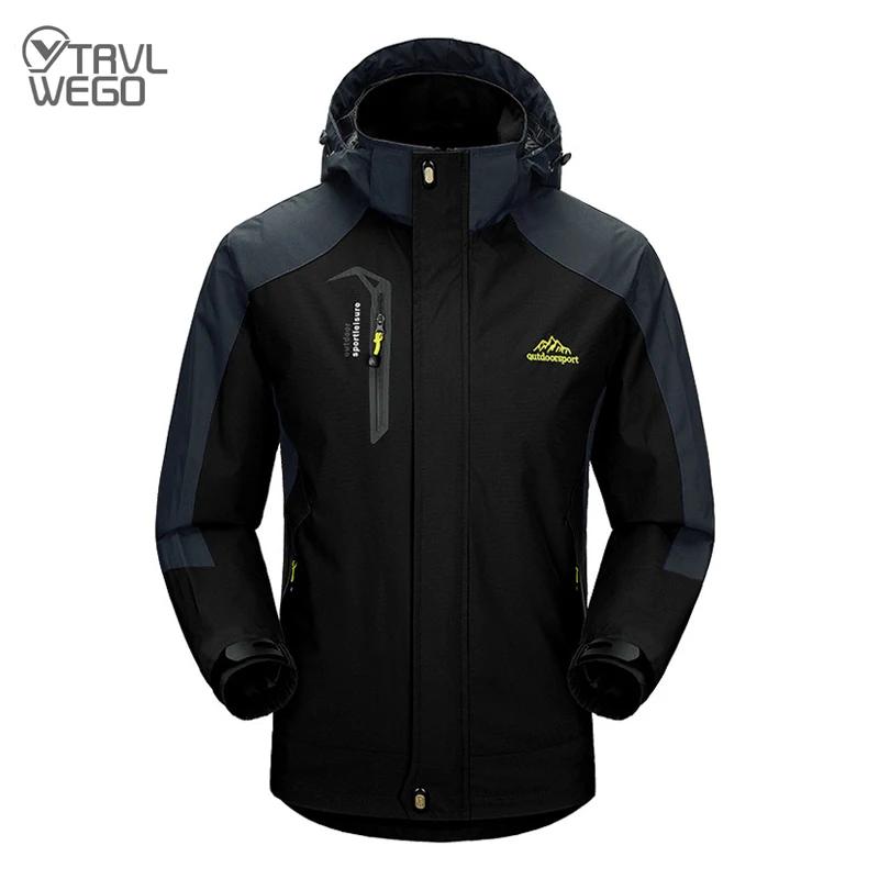 TRVLWEGO Camping randonnée veste hommes automne Sports de plein air manteaux escalade Trekking coupe