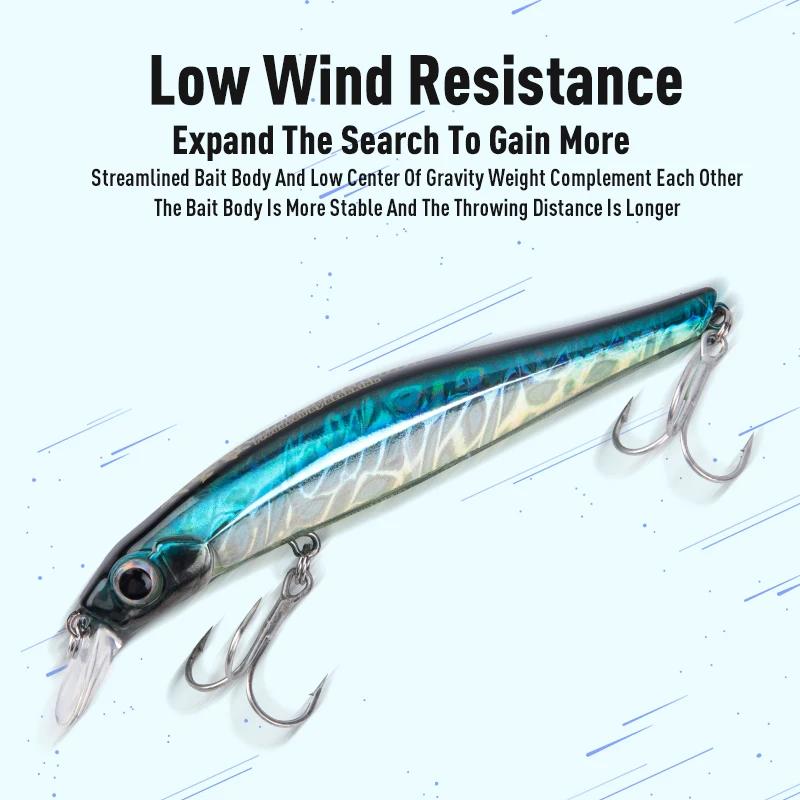 LEYDUN artiste FR Silence coulant méné leurres de pêche 80mm 105mm Jerkbaits bonne Action Wobblers h