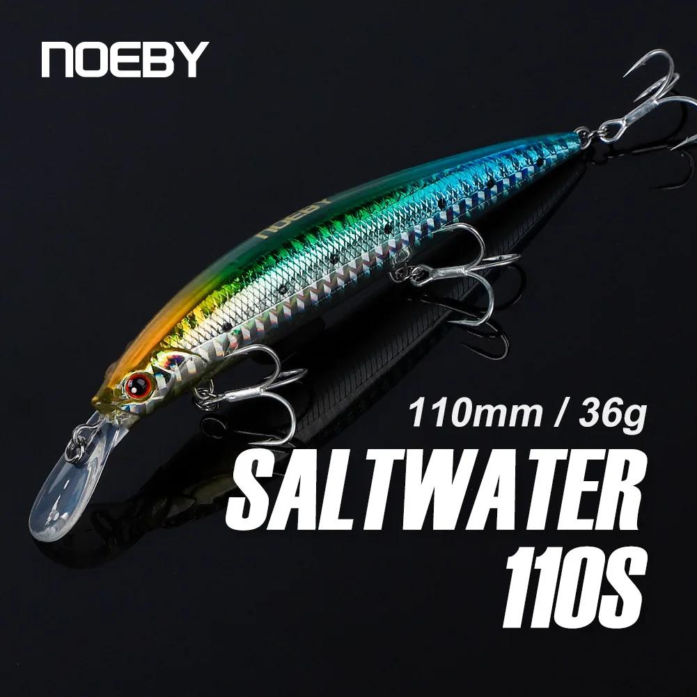 NOEBY 110mm 36g lourd coulant méné leurres de pêche roulant Wobblers appâts durs artificiels Jerkbai