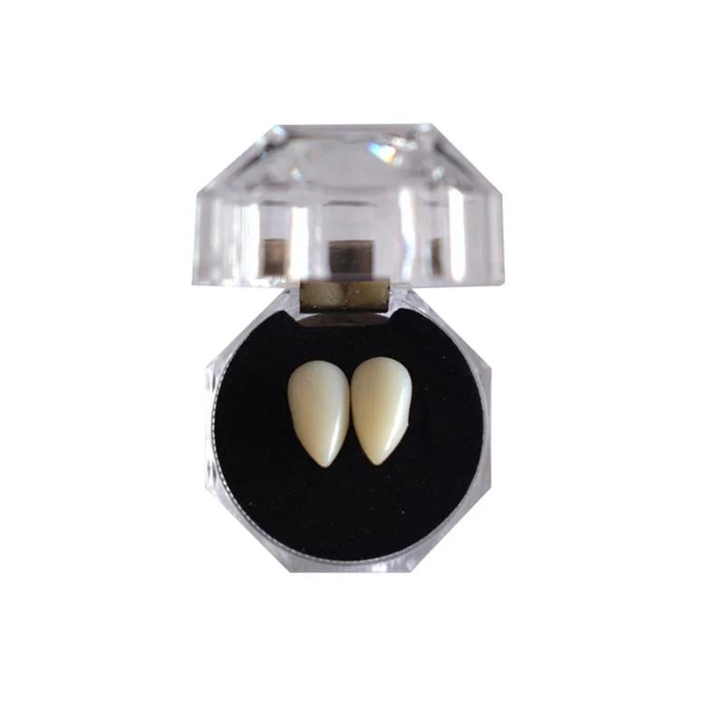 1 paire de dents de Vampire, crocs, accessoires de prothèses dentaires, accessoires de Costume d'hal