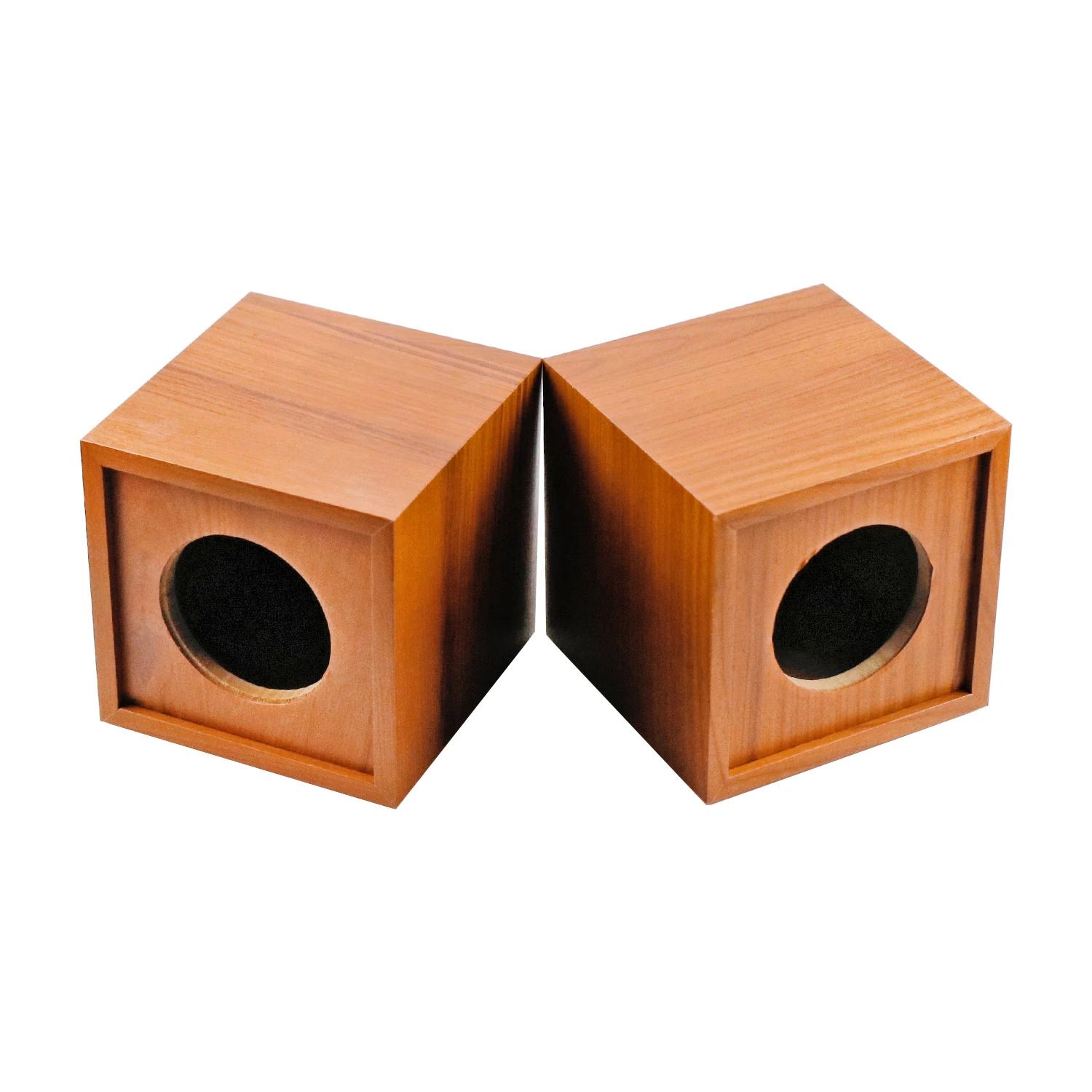 GHXAMP coque de boîte de haut-parleur en bois 3 pouces haut-parleur Tweeter corps vide boîtier Satel