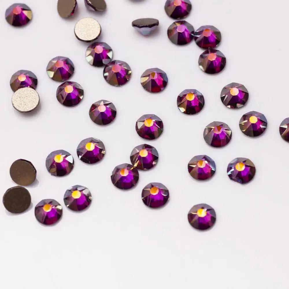 YANRUO 2088NOHF Shimmer AB Flatback verre Strass colle sur coudre des vêtements diamant couture Blin