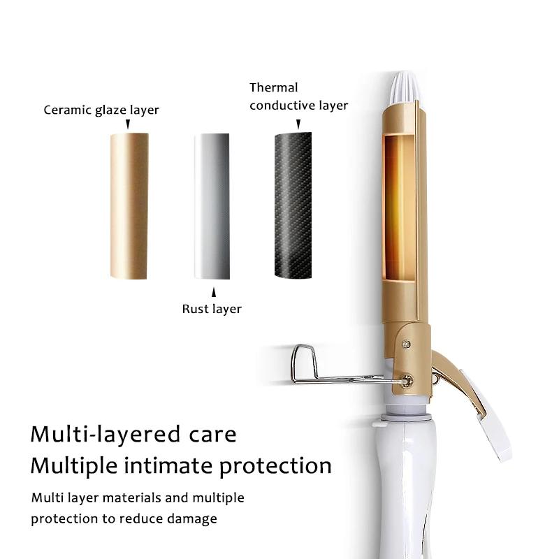 Outils professionnels pour cheveux fer à friser en céramique Triple baril coiffeur cheveux Waver out