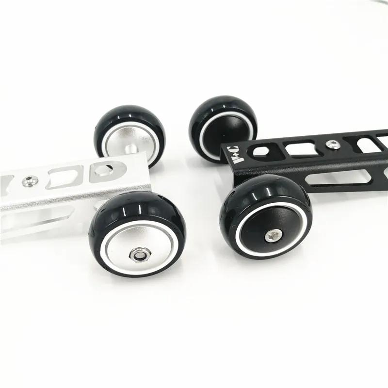 Litepro – roue facile à plier en alliage d'aluminium, noir et argent, pour Birdy série 2-3