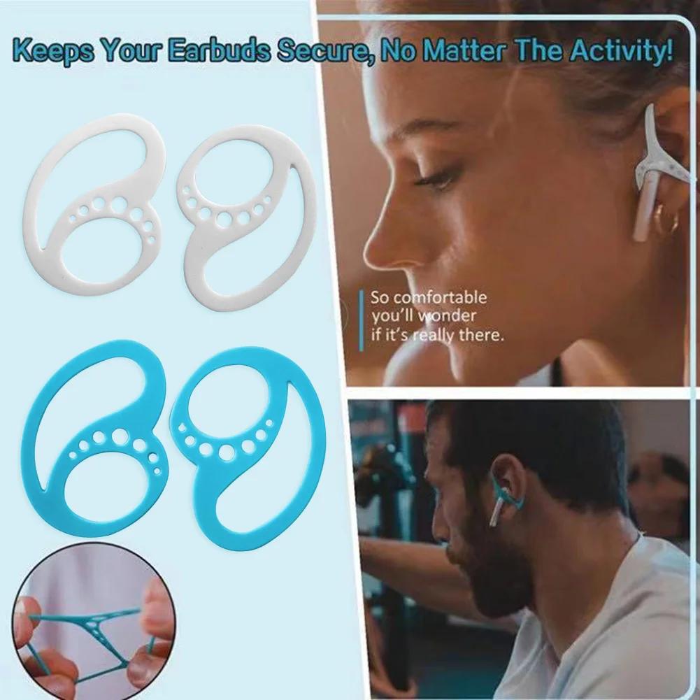 Crochets d'oreille anti-chute pour AirPods Pro, porte-écouteurs sans fil, support en silicone pour l