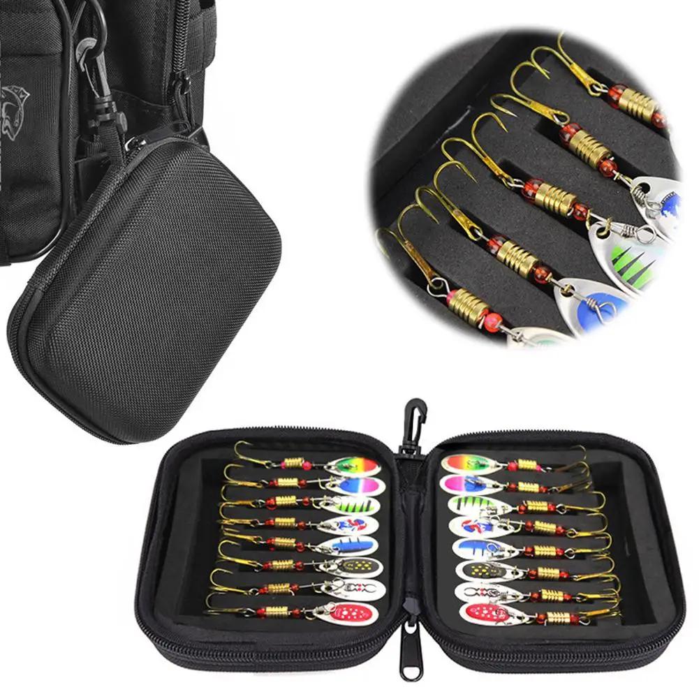 Leurre de pêche Spinner cuillère en métal, ensemble de 16 pièces, Spoonbait, manivelle, Wobblers pou