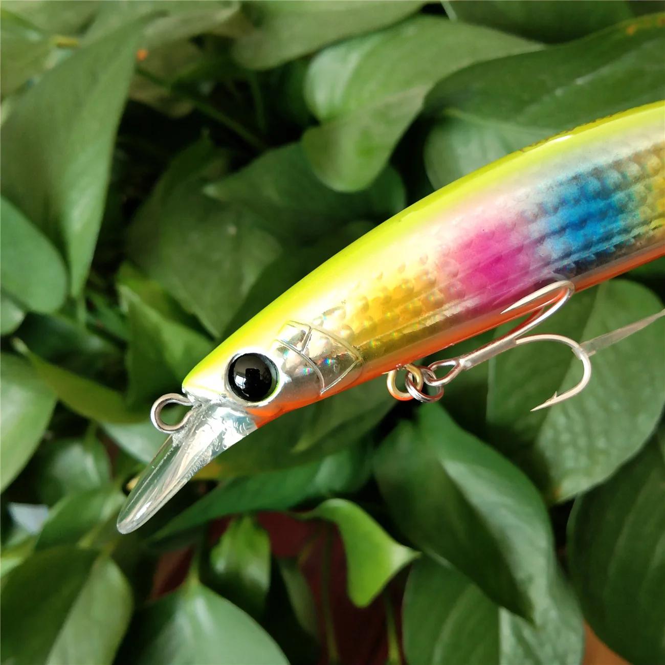 TSURINOYA-Leurre méné rigide flottant DW111, appât Élidéal pour la pêche au bar en mer, 130mm, 23g,
