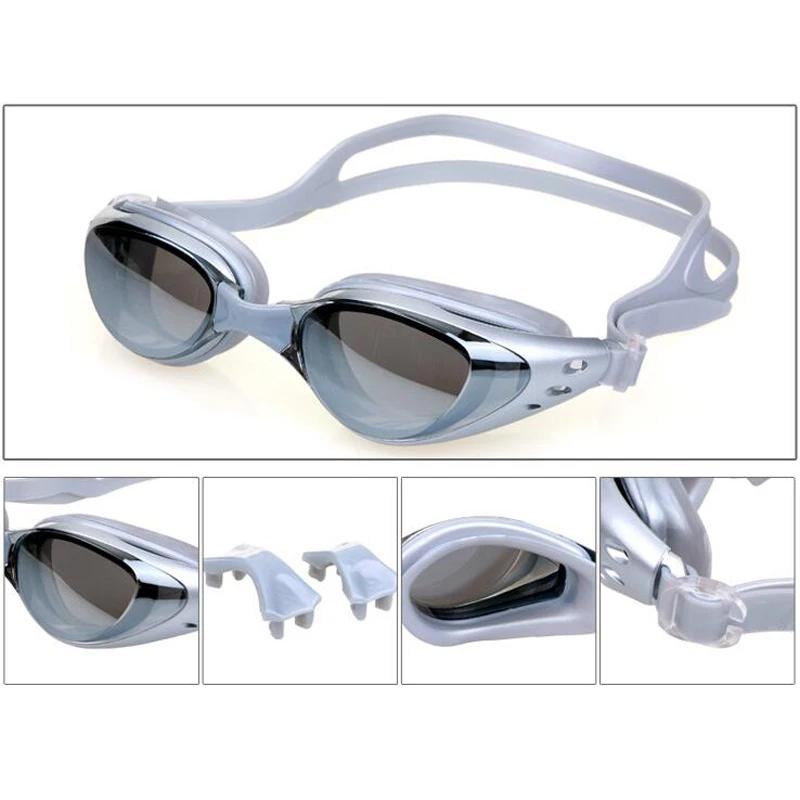 Placage myopie lunettes de natation professionnel étanche Anti-buée UV bouclier lunettes piscine Spo