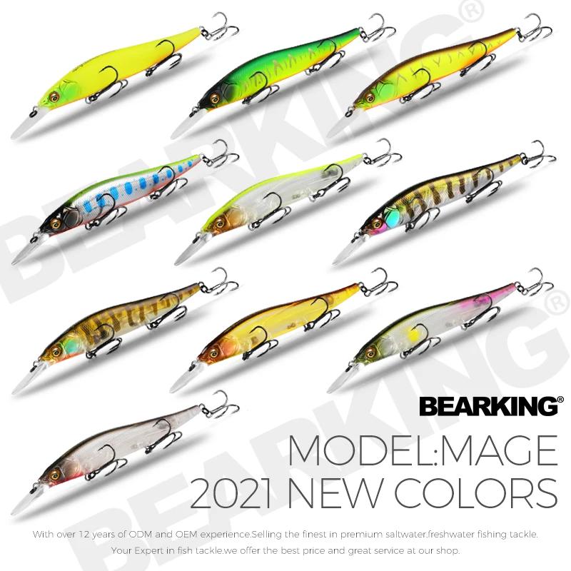 Bearking professionnel Wobbler 110mm 14g plongée 1.8m SP leurres de pêche appâts artificiels prédate