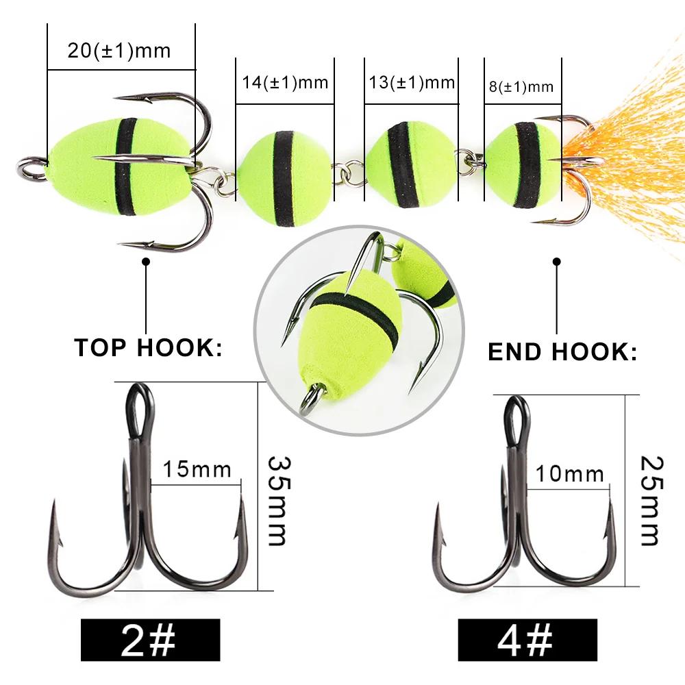 Leurre de pêche NGB Mandula, leurres souples, appâts en mousse, swimbait, wobbler, leurre pour broch