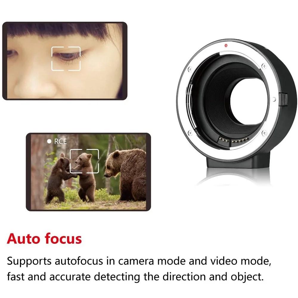 Meike Électronique Auto Focus Objectif adaptateur pour IL EOS EF Objectif EF-S à EOS M EF-M Dallas M