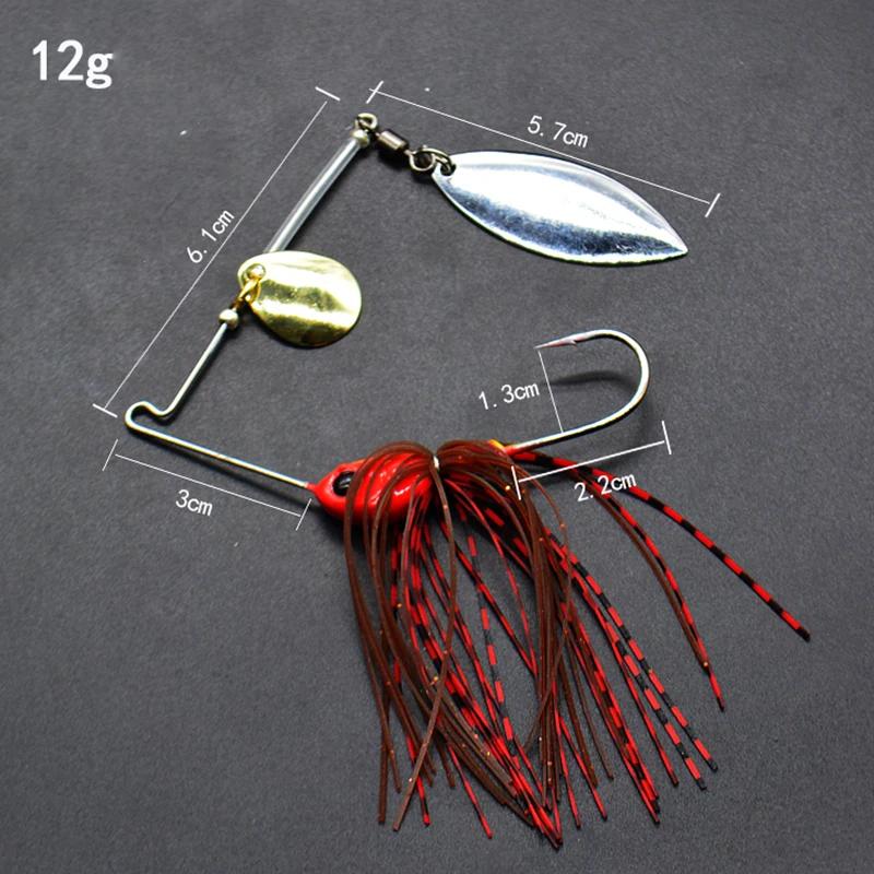 1 pièces leurre de pêche 12/17g Wobblers leurres Spinners cuillère appât pour brochet pêche attirail