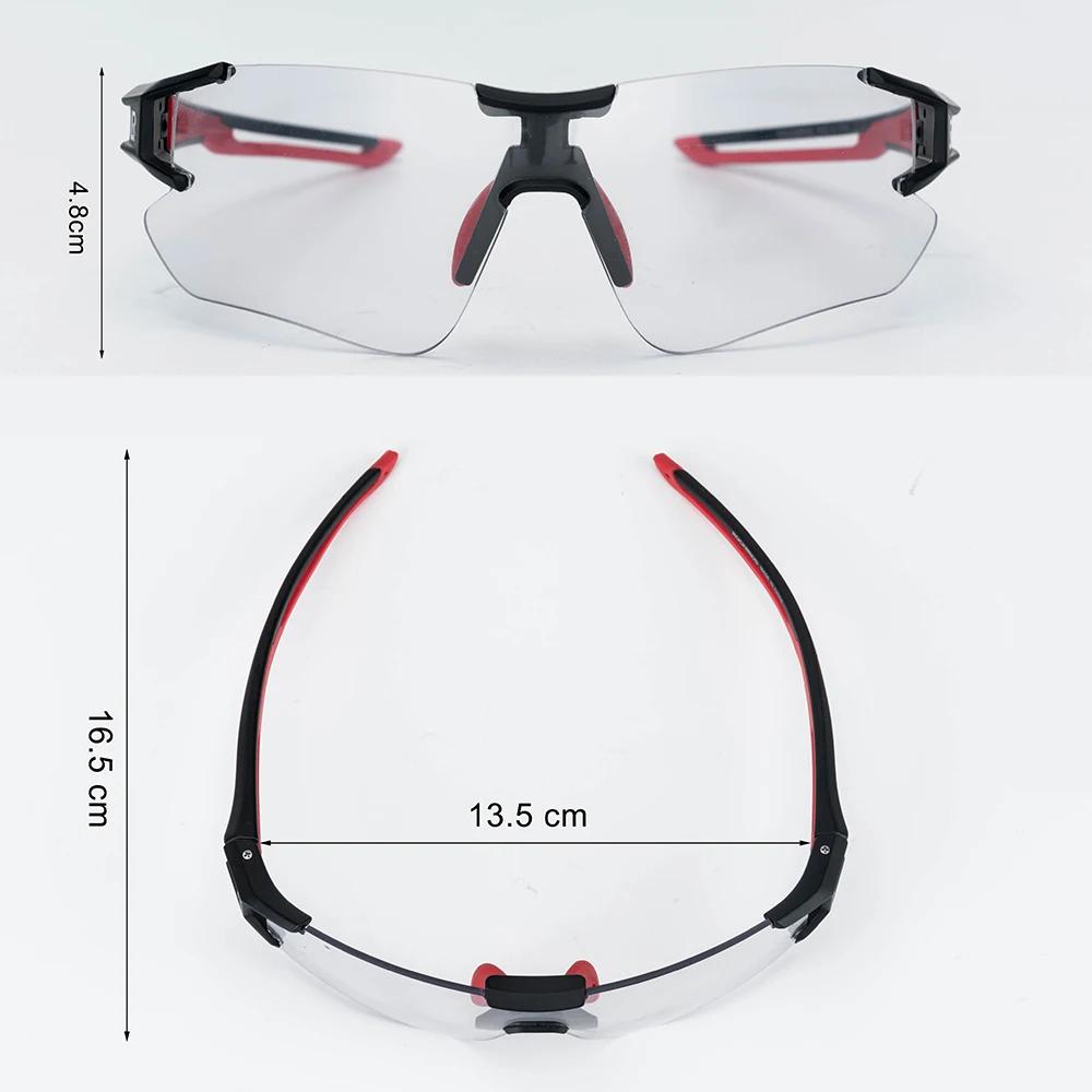 ROCKBROS lunettes de cyclisme photochromiques lunettes de soleil de sport pour hommes lunettes de vé