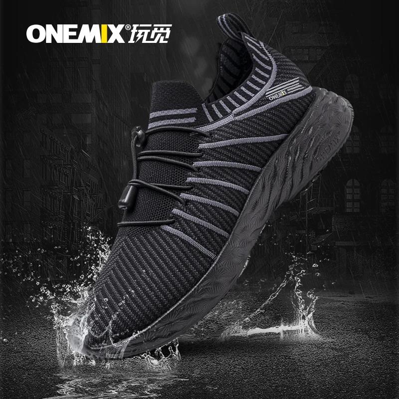ONEMIX NOUVELLES Chaussures de course pour hommes, imperméables, respirantes, baskets d'entraînement