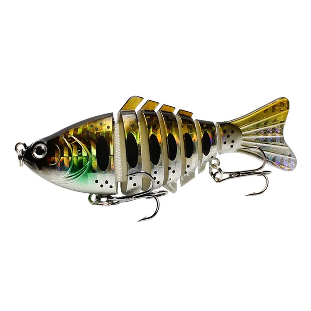 Leurre méné rigide multi-sections Wobbler, appât artificiel idéal pour la pêche à la traîne, au bar,