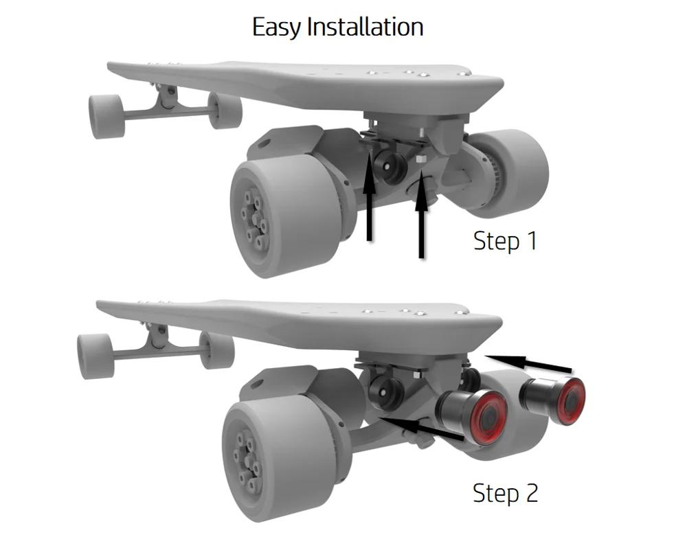 Skateboard Xlite100 lumière d'avertissement LED lumières étanche USB Rechargeable lampe d'avertissem