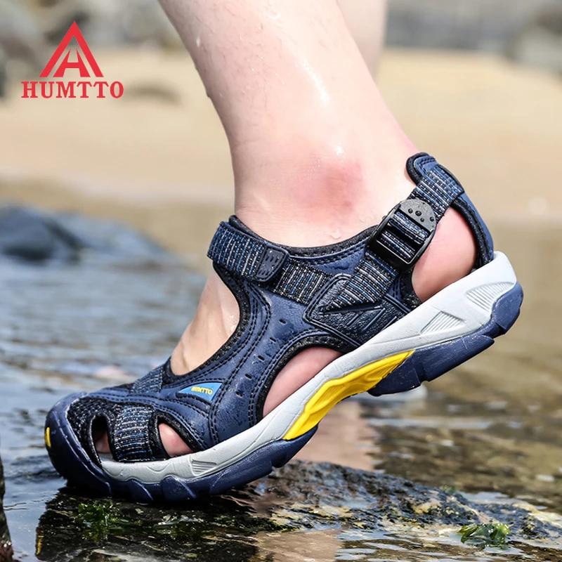 HUMTTO – chaussures d'eau respirantes pour hommes, sandales de plage, de Trekking, d'extérieur, à sé