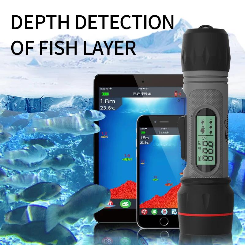 Erchang-Détecteur de poisson sans fil F12B, sondeur explorez o aste, profondeur de 90m, macar étanch
