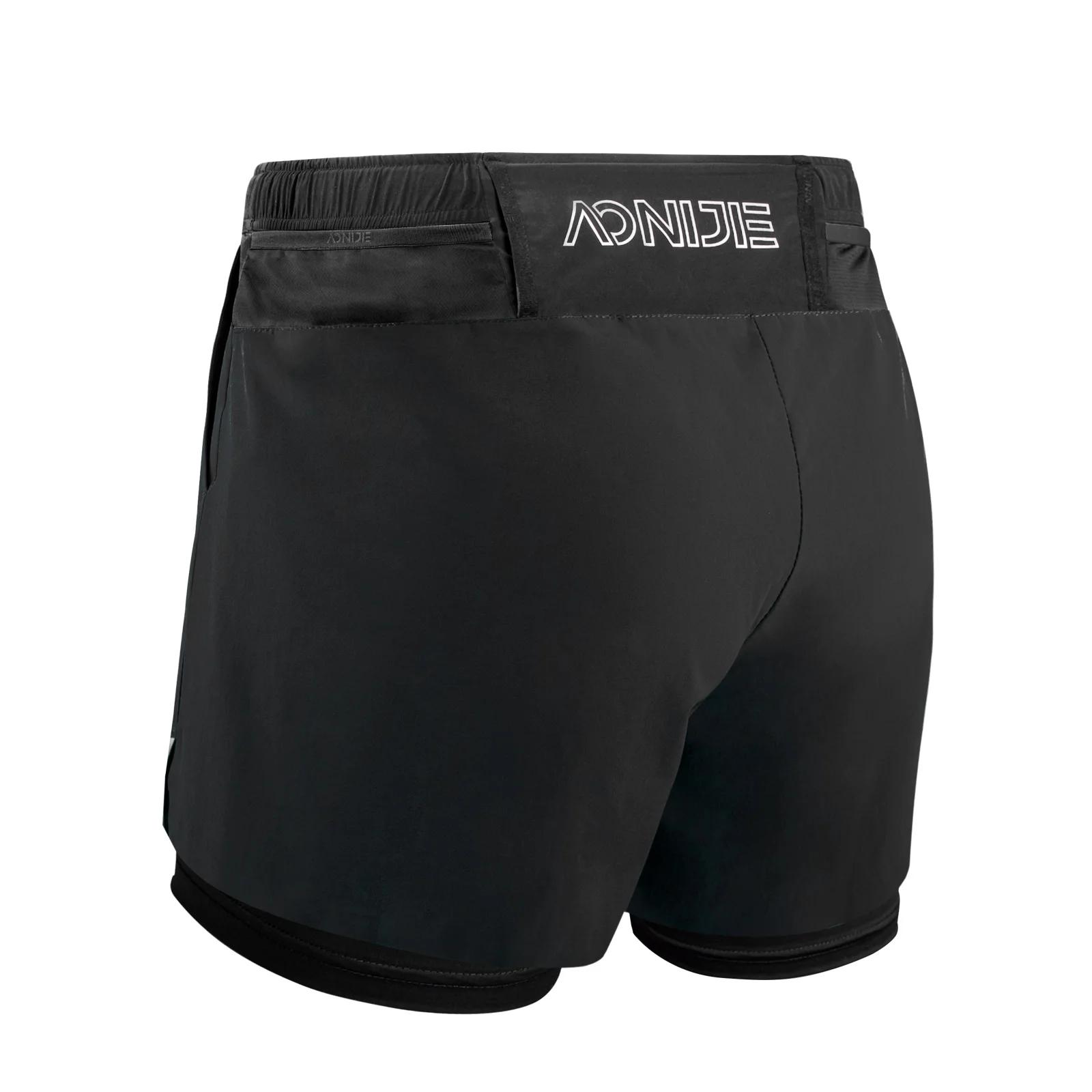 AONIJIE F5102 hommes Shorts de sport à séchage rapide troncs Shorts athlétiques avec doublure préven