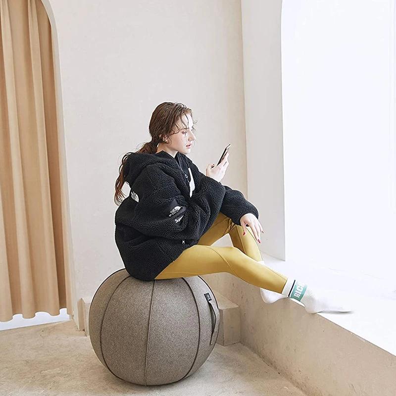 Balle d'exercice de yoga pour le bureau et la maison, entraînement musculaire, fitness assis, chaise