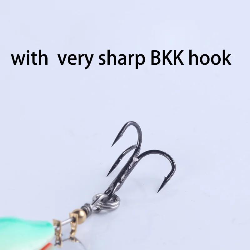 BassLegend – Micro Spinnerbait de pêche, bar, truite, Deracou, Vib, queue vibrante, lame rotative, 8